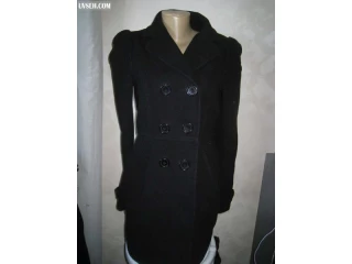 Куртка женская Пальто черное отрезное