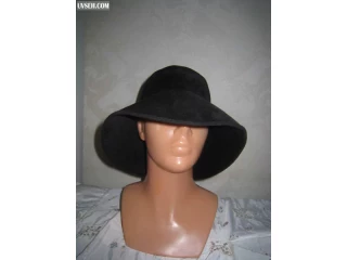 Шляпа женская черная великолепная посадка